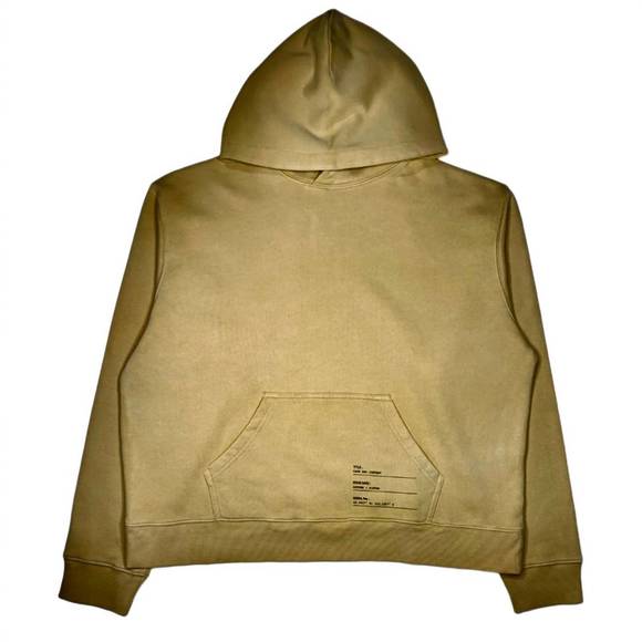 NEW NEON DENIM BRAND men's care and content hoodie in beige - Picture 1 of 2